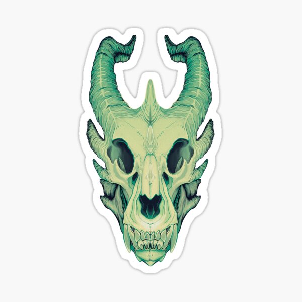 Dragon Skull Stickers Redbubble