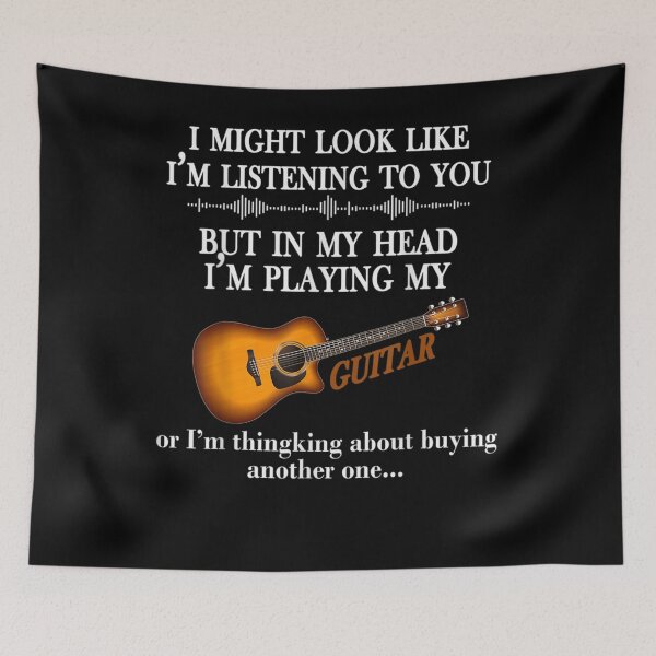 Item preview, I Might Look Like I'm Listening To You Guitar Lover Gift  designed and sold by rubysheila.
