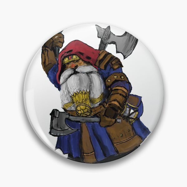 Item preview,  Old Dwarf warrior fantasy illustration  designed and sold by dragonloot.