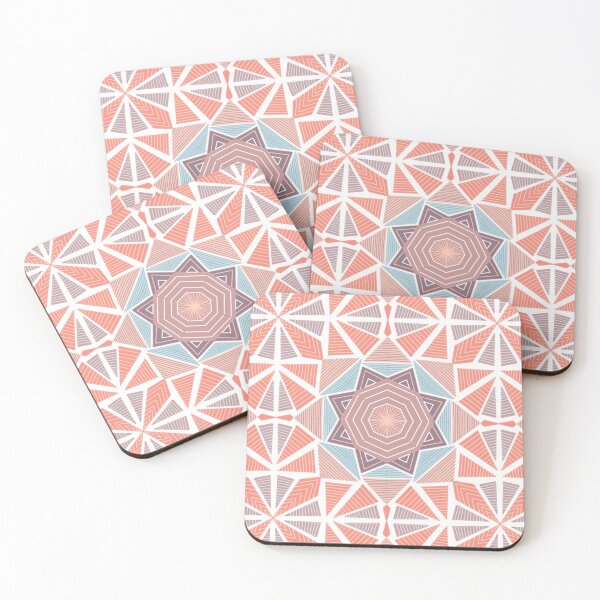 Item preview, Pink geometry designed and sold by Moksha Patterns.