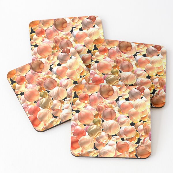 Artikelvorschau, Pink Tan und Orange Sherbert Marbles entworfen und verkauft von SeaChangeDesign.