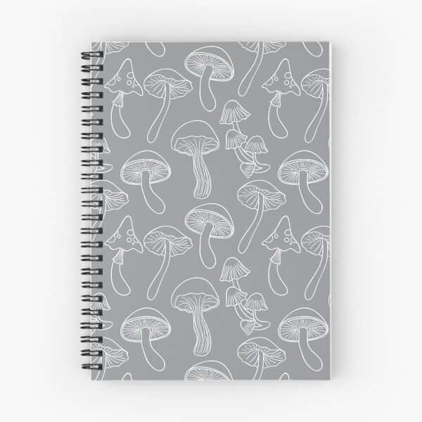 Item preview, Hand Drawn Mushroom Pattern Fungi Texture Ultimate Gray designed and sold by SoccaTamam.