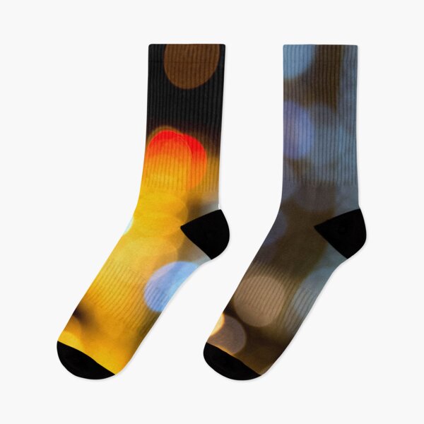 Item preview, Bokeh night lights of a street. Colorful blur of rounded pattern of city night lights during night designed and sold by Artsy Boulevard.