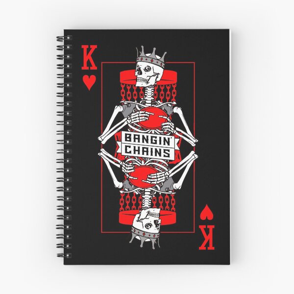 Item preview, Bangin' Chains Disc Golf Gothic King Of Hearts Skull Card designed and sold by GrandeDuc.