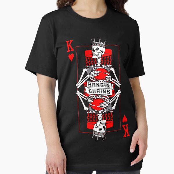 Item preview, Bangin' Chains Disc Golf Gothic King Of Hearts Skull Card designed and sold by GrandeDuc.