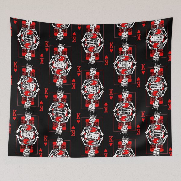 Item preview, Bangin' Chains Disc Golf Gothic King Of Hearts Skull Card designed and sold by GrandeDuc.
