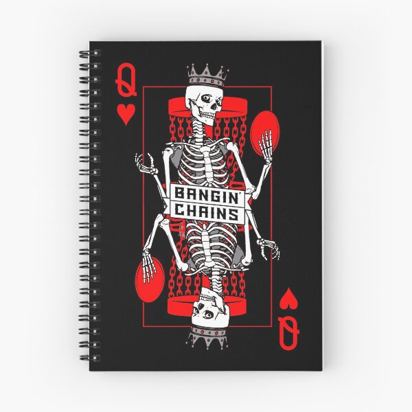 Item preview, Bangin' Chains Disc Golf Gothic Queen Of Hearts Skull Card designed and sold by GrandeDuc.