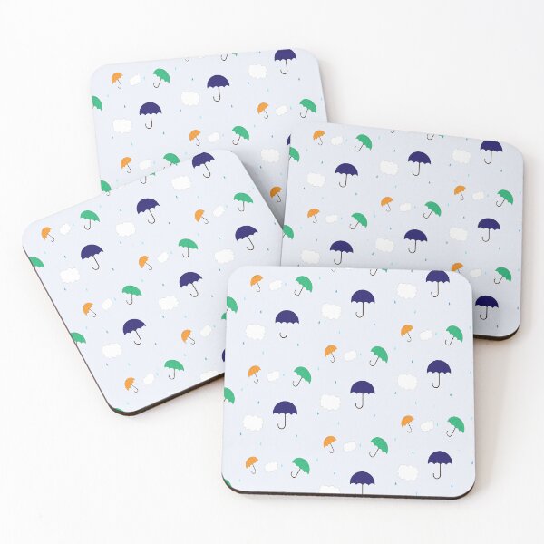 Item preview, Umbrellas in the Rain Pattern designed and sold by Cyra26.