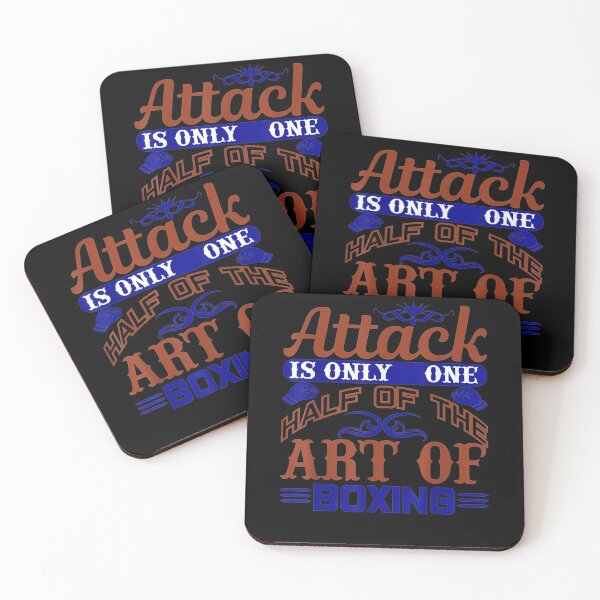 Item preview, Boxing Artwork Attack Is Only A Half Of Boxing Art Gift  designed and sold by rubysheila.