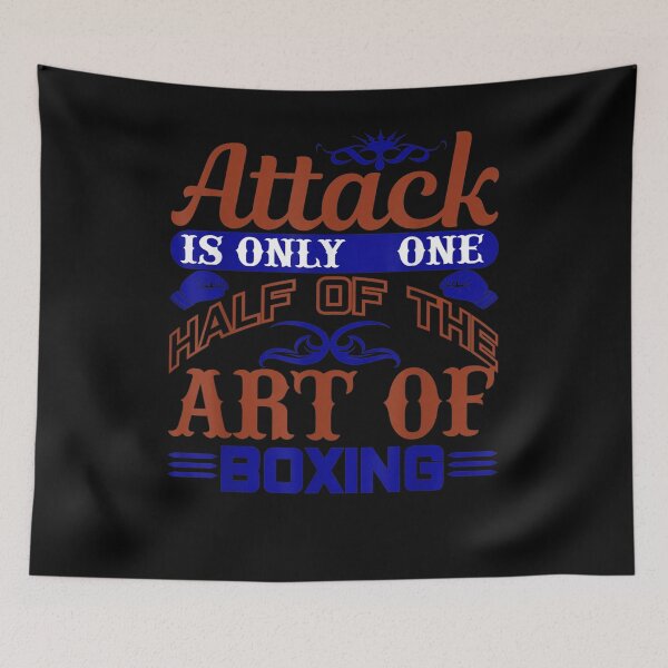 Item preview, Boxing Artwork Attack Is Only A Half Of Boxing Art Gift  designed and sold by rubysheila.