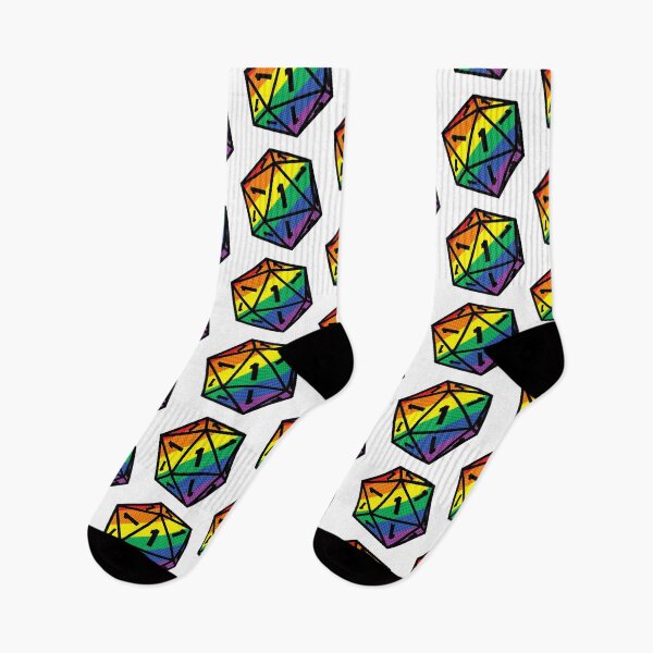 Item preview, Rainbow Crit Fail D20 designed and sold by amandartwork.