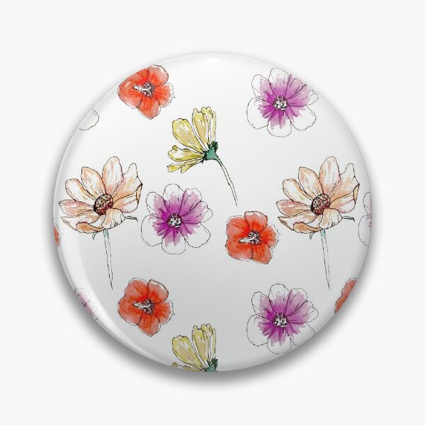 Aperçu de l'œuvre Motif de fleurs dessiné à la main créée et vendue par MicDoesThings.