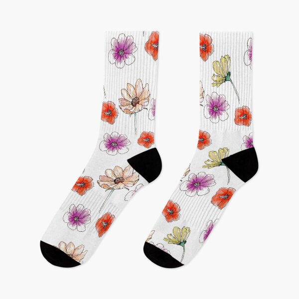 Item preview, Hand drawn Flowers Pattern designed and sold by MicDoesThings.