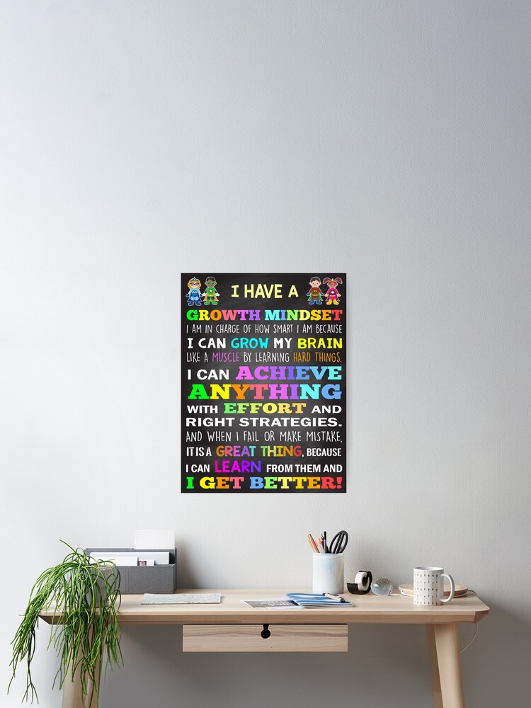 Thumbnail 2 of 3, Poster, Growth Mindset Poster designed and sold by TeesSmartStore.