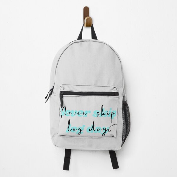 Item preview, Never skip leg day blue. Fitness freak quotes designed and sold by soniaaseguin.