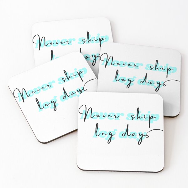 Item preview, Never skip leg day blue. Fitness freak quotes designed and sold by soniaaseguin.