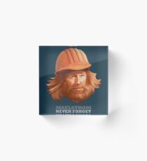 Maelstrom - Never Forget - Construction Worker Acrylic Block