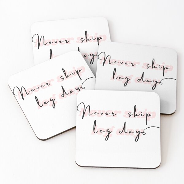 Item preview, Copy of Never skip leg day pink. Fitness freak quotes designed and sold by soniaaseguin.