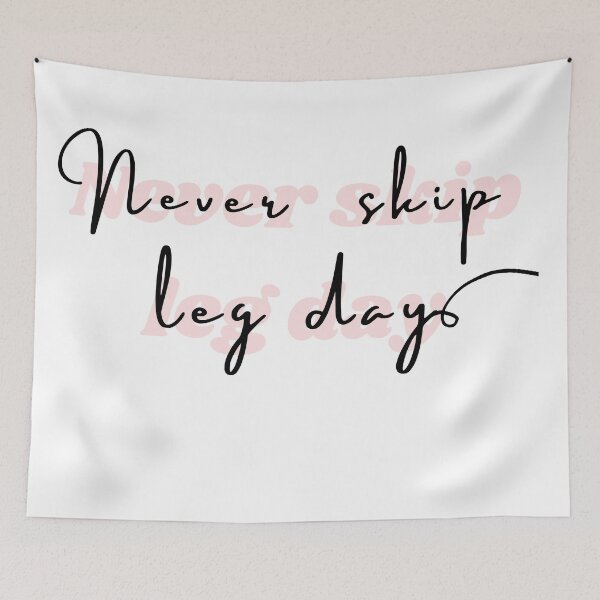 Item preview, Copy of Never skip leg day pink. Fitness freak quotes designed and sold by soniaaseguin.