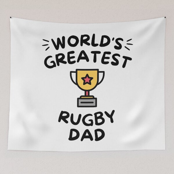 Item preview, World's greatest rugby dad designed and sold by TheGreenGoat.