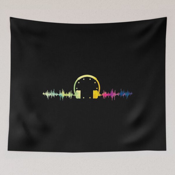 Item preview, Heartbeat Headphones Music Sound Music Song Remix Speaker Dj Band Tempo Beat Sound Engineer Disco Nightclub designed and sold by shirti.