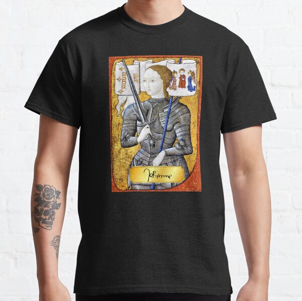 Joan of Arc, Jeanne d’Arc, The Maid of Orléans, w/ Signature, 1504 Illustration Classic T-Shirt