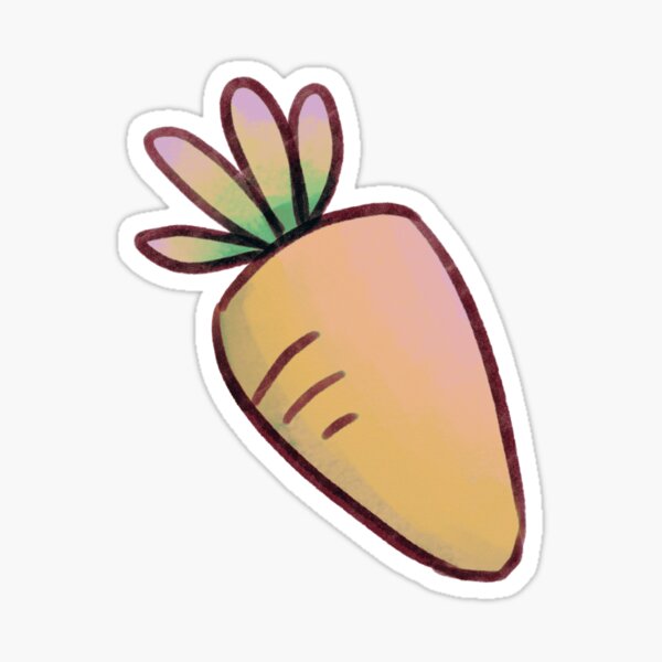 Pastel Carrot Sticker