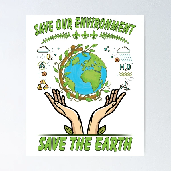 How to draw save environment poster, Save Earth Drawing, Save Nature -  YouTube