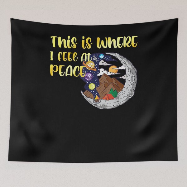 Item preview, Camping Is Where I Feel At Peace Tent Moon Stars Gift  designed and sold by rubysheila.