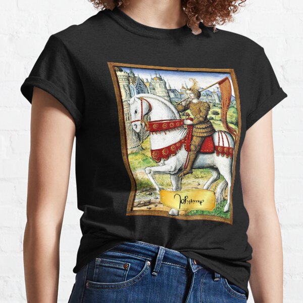 Joan of Arc, Jeanne d’Arc, The Maid of Orléans, w/ Signature, 1504 Illustration Classic T-Shirt