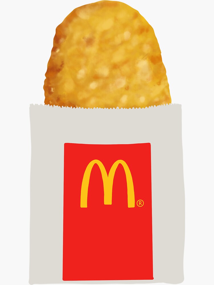 "McDonald’s hash browns " Sticker for Sale by Lydiamears | Redbubble