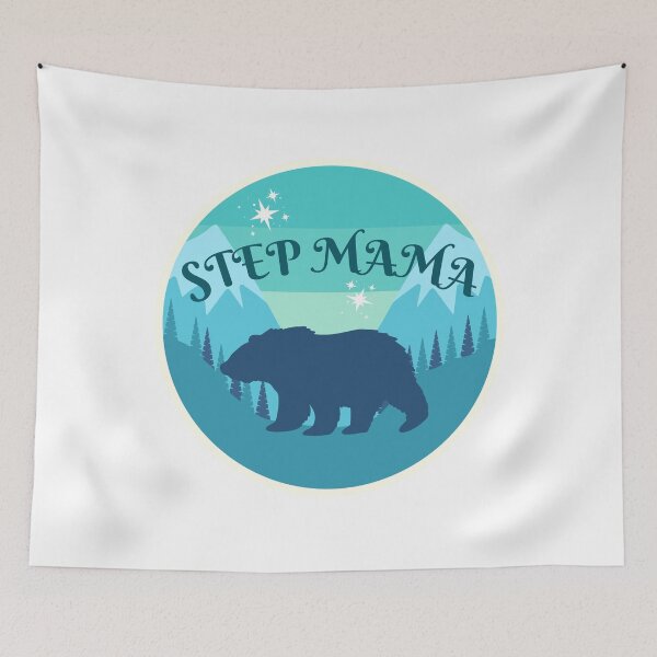 Item preview, Step Mama Bear with Forest and Mountains designed and sold by CozyCoveDesigns.
