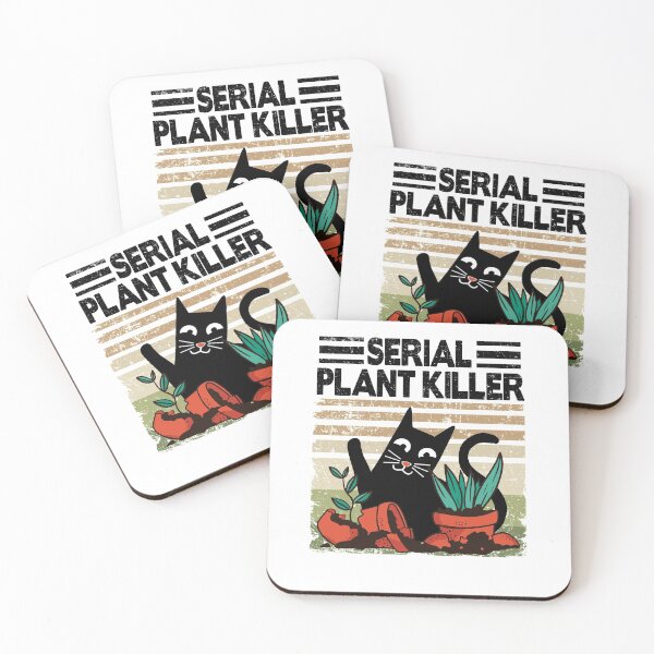 Item preview, Serial Plant Killer Funny Cats Plants Gardening Gift designed and sold by Stronzi.