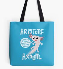 Aristotle Axolotl Tote Bag