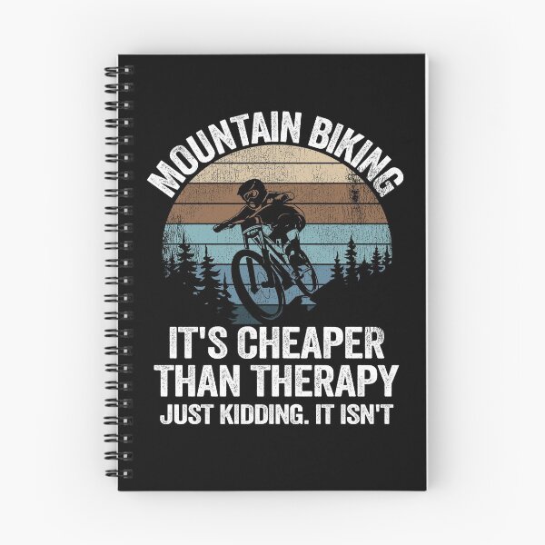 Item preview, Mountain Biking Is Therapy Funny Quote Vintage MTB Gift designed and sold by Stronzi.