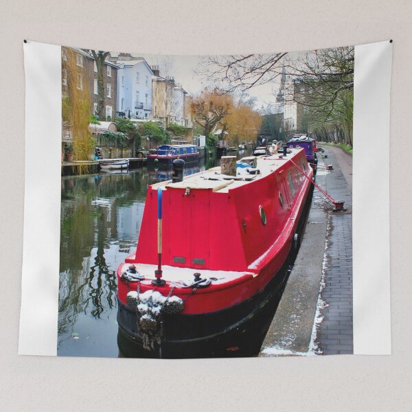 Item preview, Narrow Boats Regent's Canal Camden London designed and sold by AndyEvansPhotos.