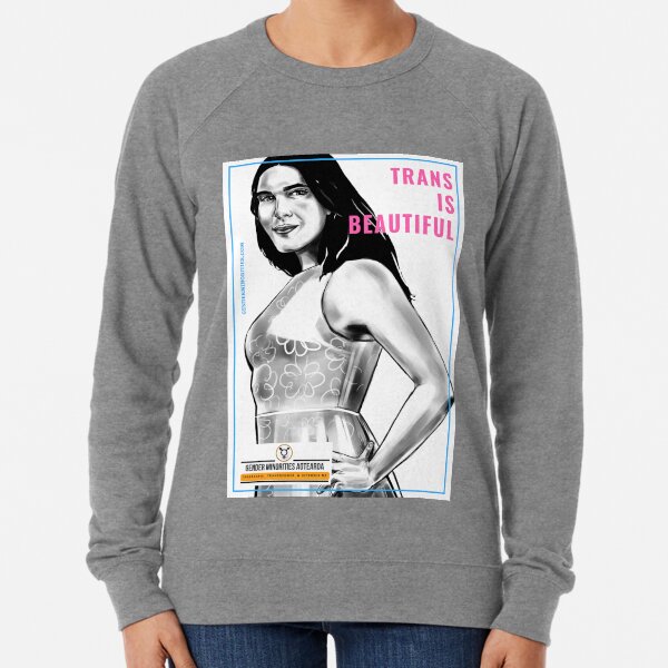 Trans is Beautiful Lightweight Sweatshirt