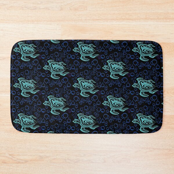 Item preview, Ocean Blue Tribal Hawaiian Sea Turtle designed and sold by WoodburyLake.