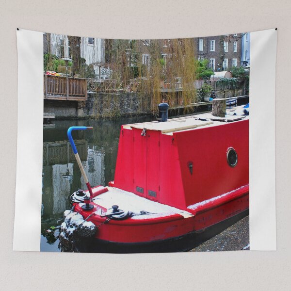 Item preview, Narrow Boats Regent's Canal Camden London designed and sold by AndyEvansPhotos.