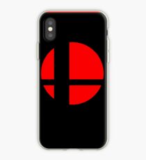 Super Smash Bros Logo - Black Background - Apple Cases iPhone Case