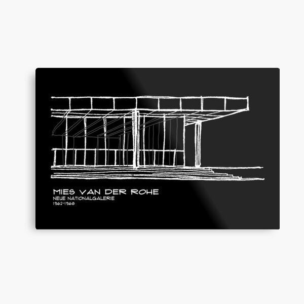 Copy of Mies Van der Rohe - Neue Nationalgalerie Metal Print