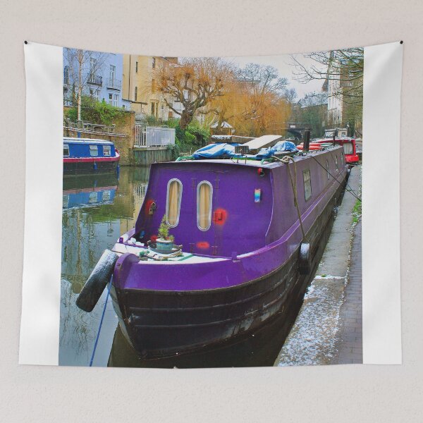 Item preview, Narrow Boats Regent's Canal Camden London designed and sold by AndyEvansPhotos.