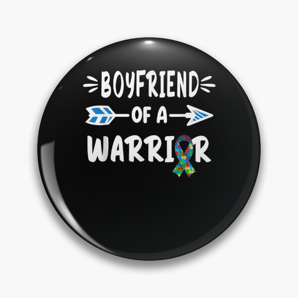 Item preview, Brave Warrior I Boyfriend I Autism Awareness I Puzzle Ribbon Gift  designed and sold by lindafrances.