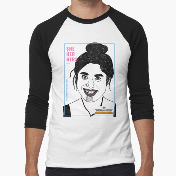 She Her Hers Baseball ¾ Sleeve T-Shirt
