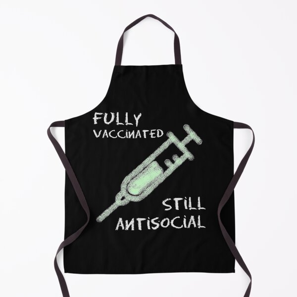 Item preview, Fully Vaccinated Still Antisocial Chalk Styled Green designed and sold by Qestar.