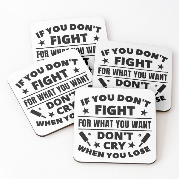 Item preview, Cricket: If you don't fight for what you want don't cry when you lose designed and sold by TheGreenGoat.