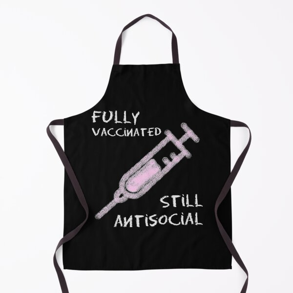 Item preview, Fully Vaccinated Still Antisocial Chalk Styled Pink designed and sold by Qestar.