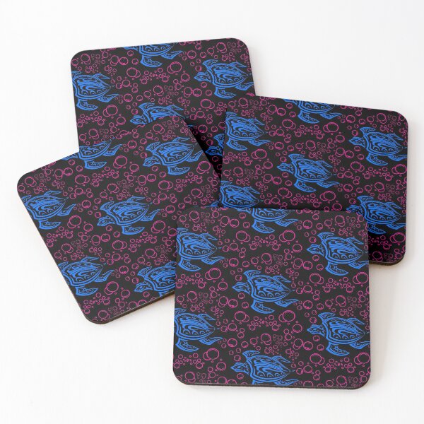 Item preview, Ocean Blue Tribal Hawaiian Sea Turtle designed and sold by WoodburyLake.