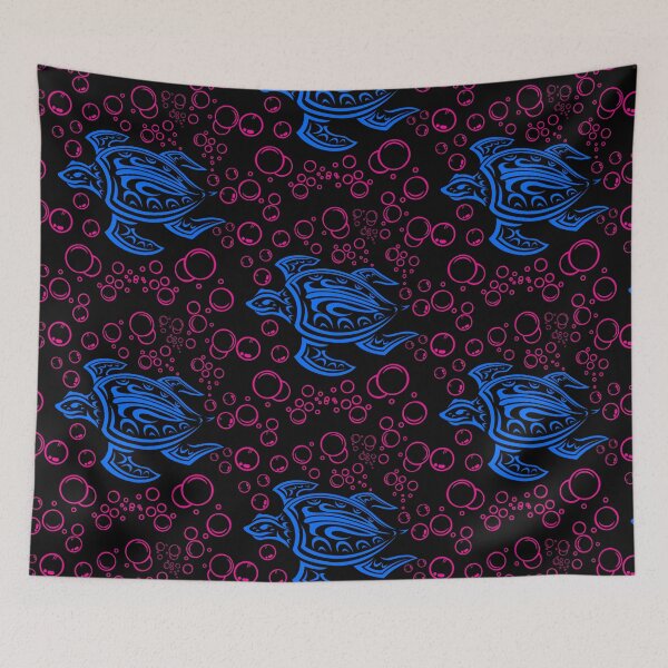 Item preview, Ocean Blue Tribal Hawaiian Sea Turtle designed and sold by WoodburyLake.