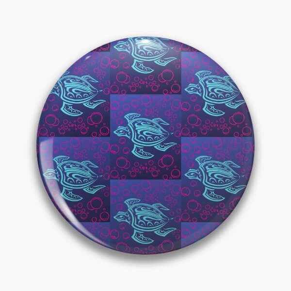 Item preview, Ocean Blue Tribal Hawaiian Sea Turtle designed and sold by WoodburyLake.